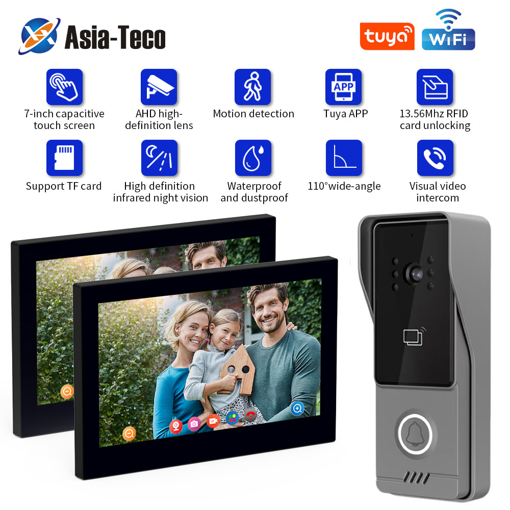 Smart Doorbell Wired - WiFi touch screen intelligent video intercom