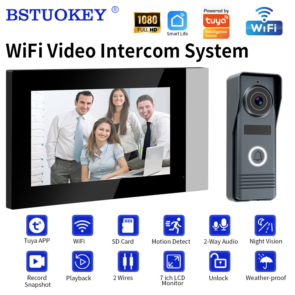 2-Wires Smart Home Wifi 1080P  - Smart Doorbell Wired avaliação e preço