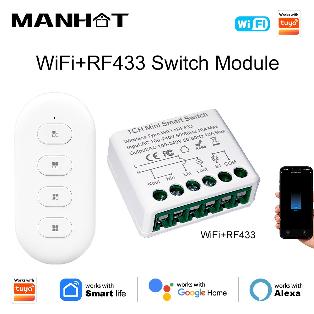 For Tuya WIFI 10A Smart Light  - Diy Automation avaliação e preço