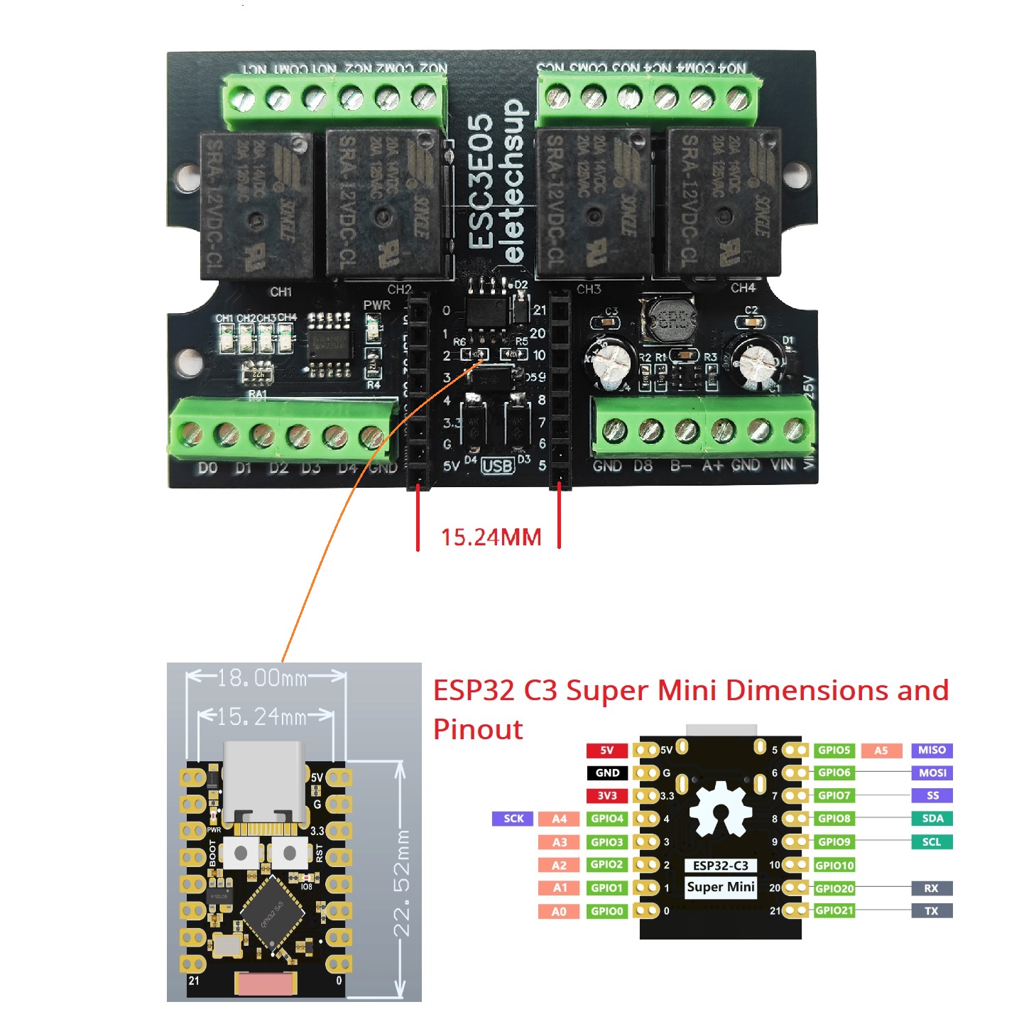 Ultimate ESP32 C3 Relay Module - Home Automation With Arduino avaliação e preço