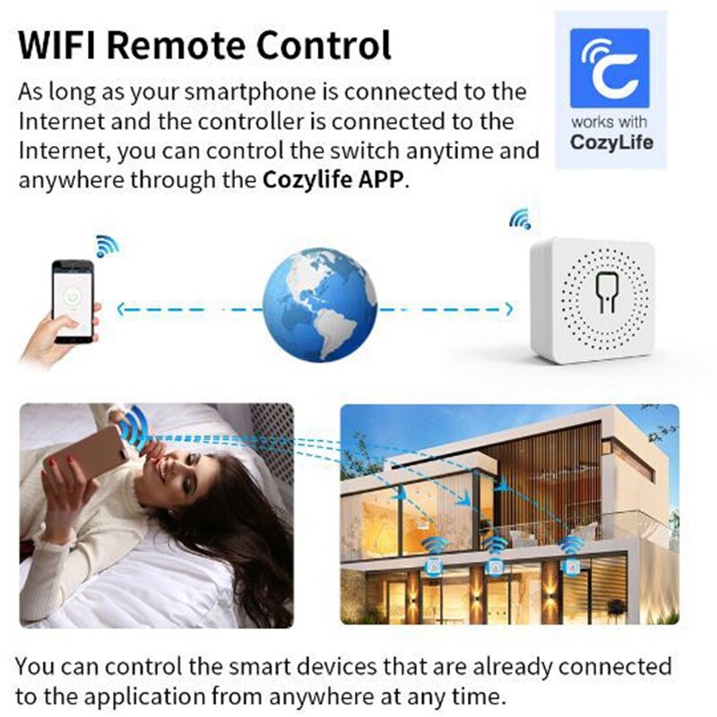 Tuya 16A Mini Wifi Smart Switc - Home Automation Diy avaliação e preço