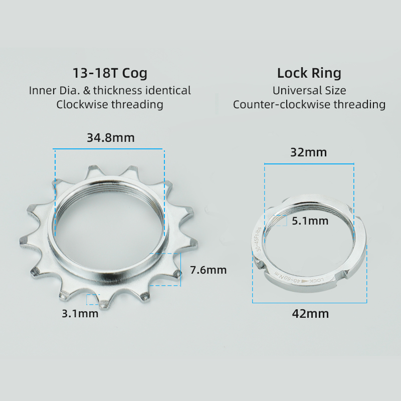 Bicycle Fixed Gear 13T 14T 15T - Matter Hub Thread avaliação e preço