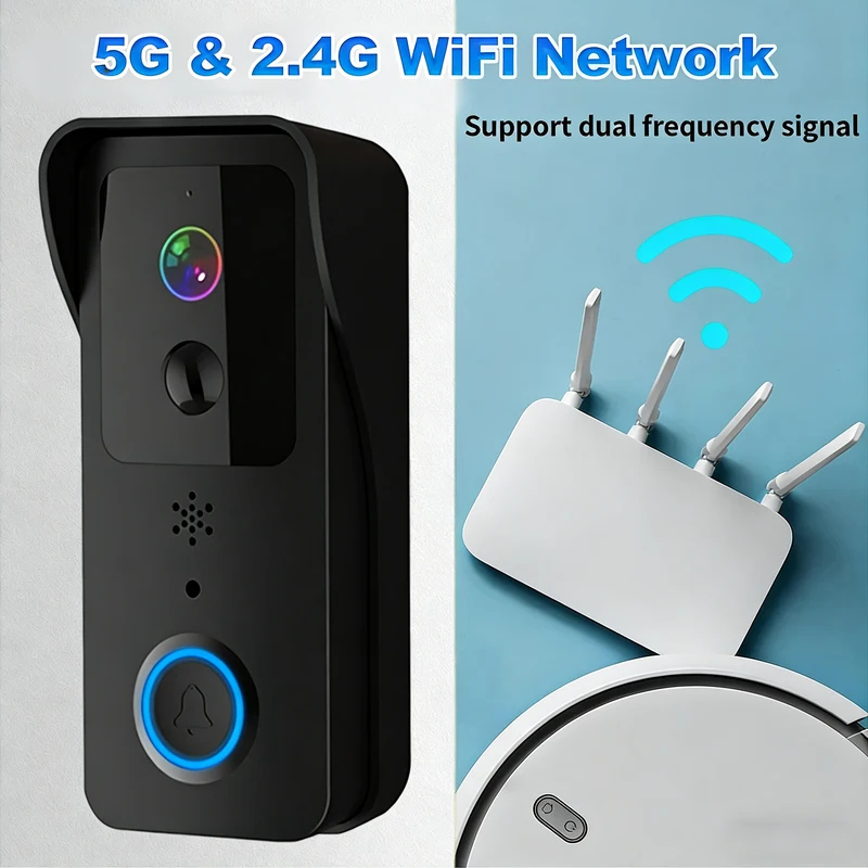5G/2.4G WiFi Video Doorbell 10 - Smart Doorbell Wired avaliação e preço