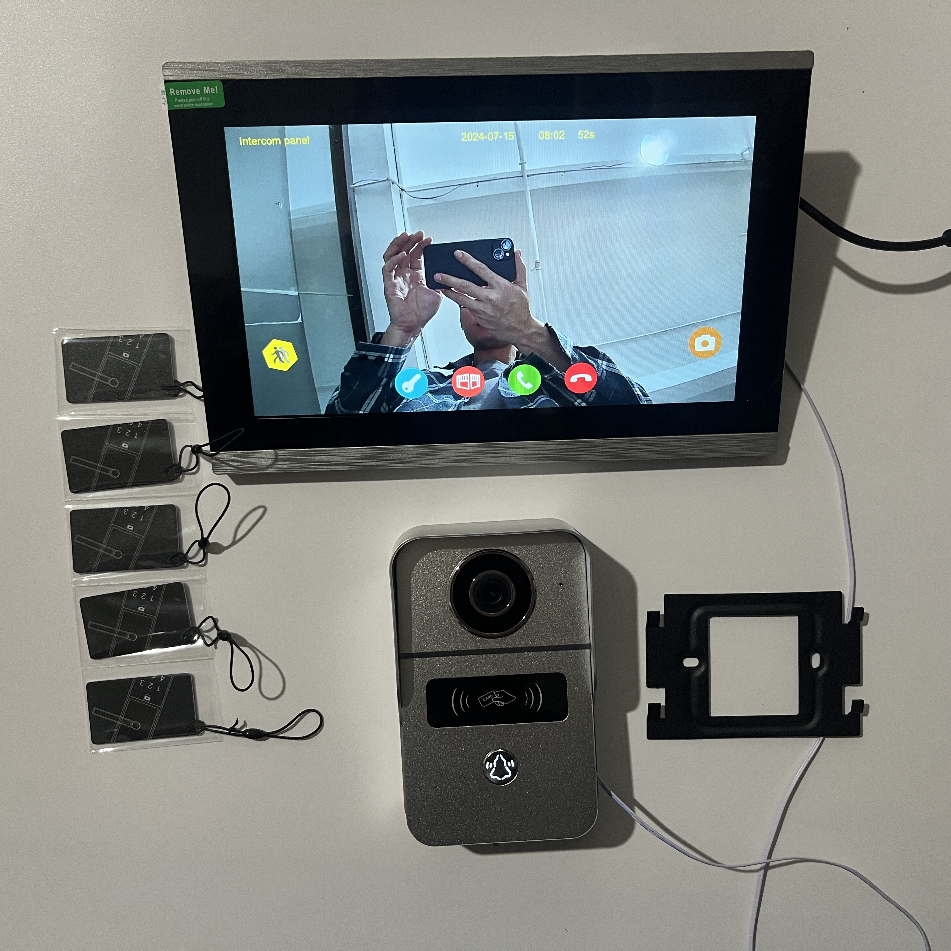 New 2 Wires Tuya Wifi Video In - Smart Doorbell Wired avaliação e preço