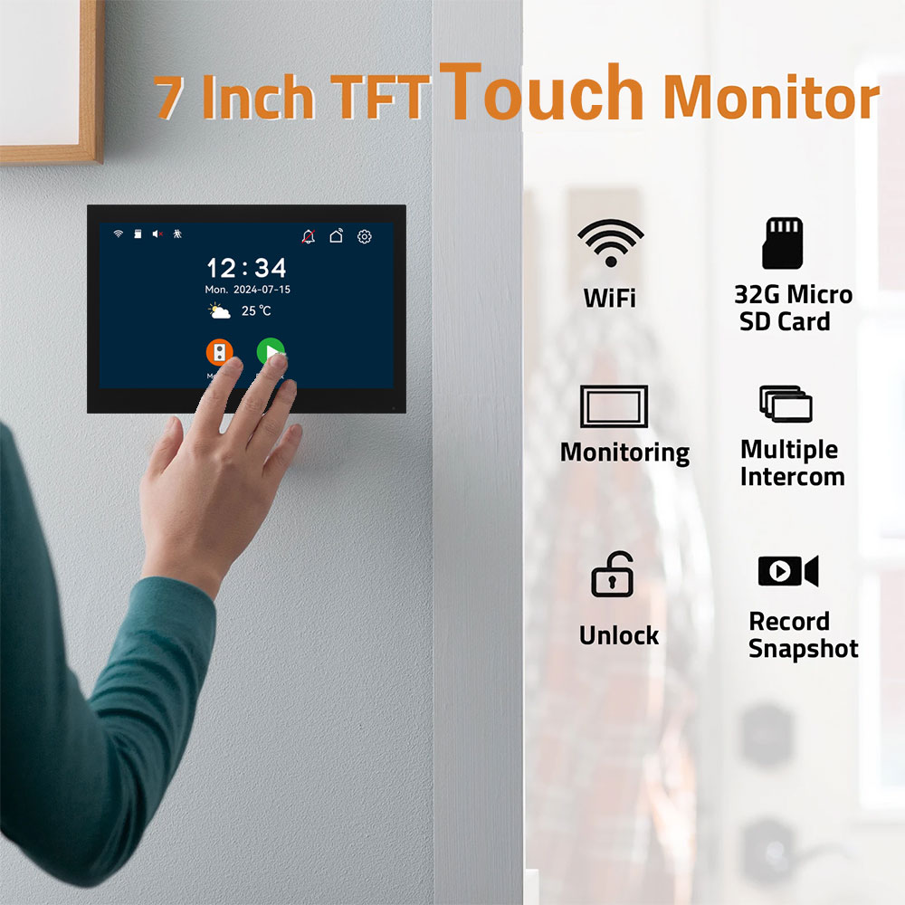 New 2 Wires Tuya Wifi Video In - Smart Doorbell Wired avaliação e preço