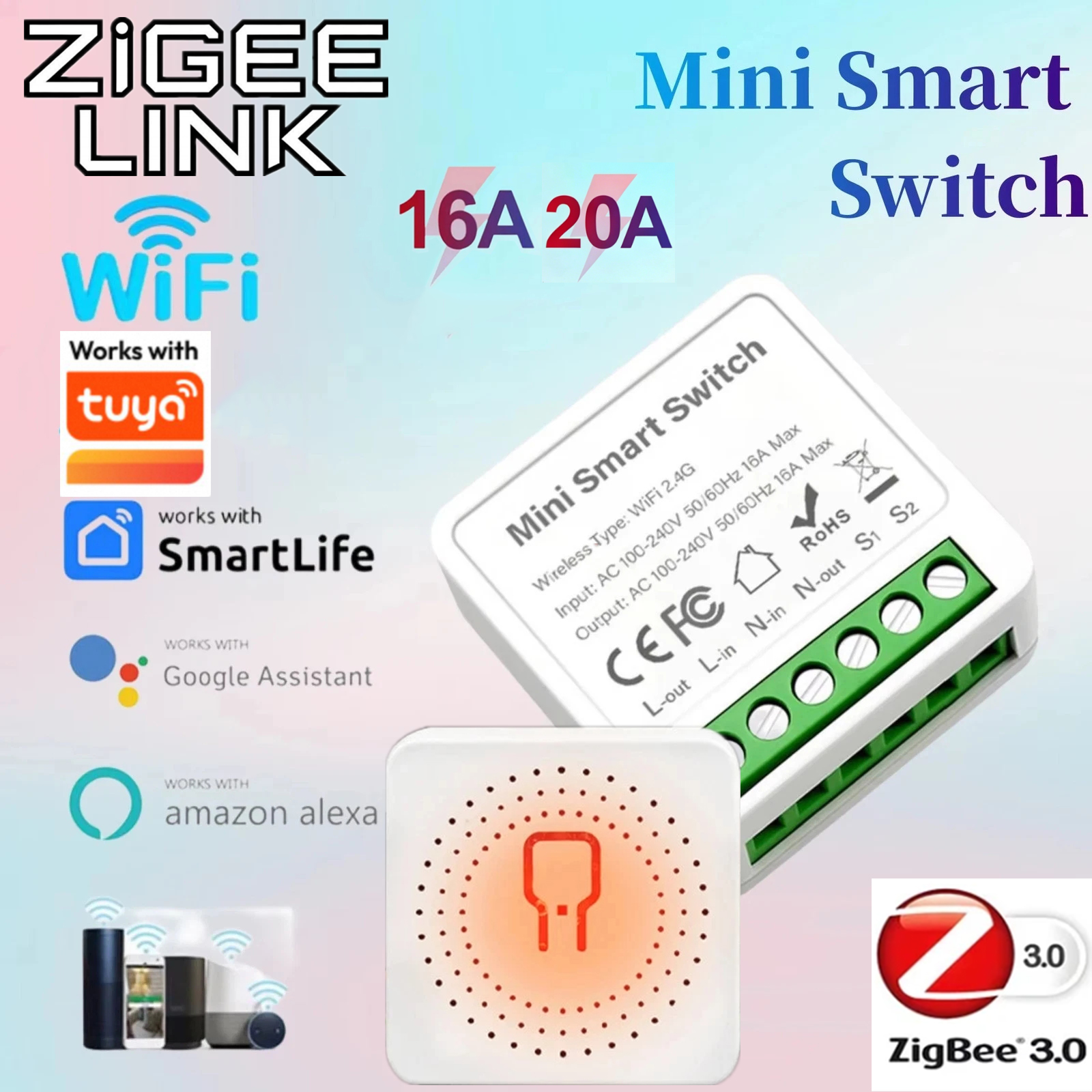 For Tuya Mini Smart WiFi Switc - Home Automation Diy avaliação e preço