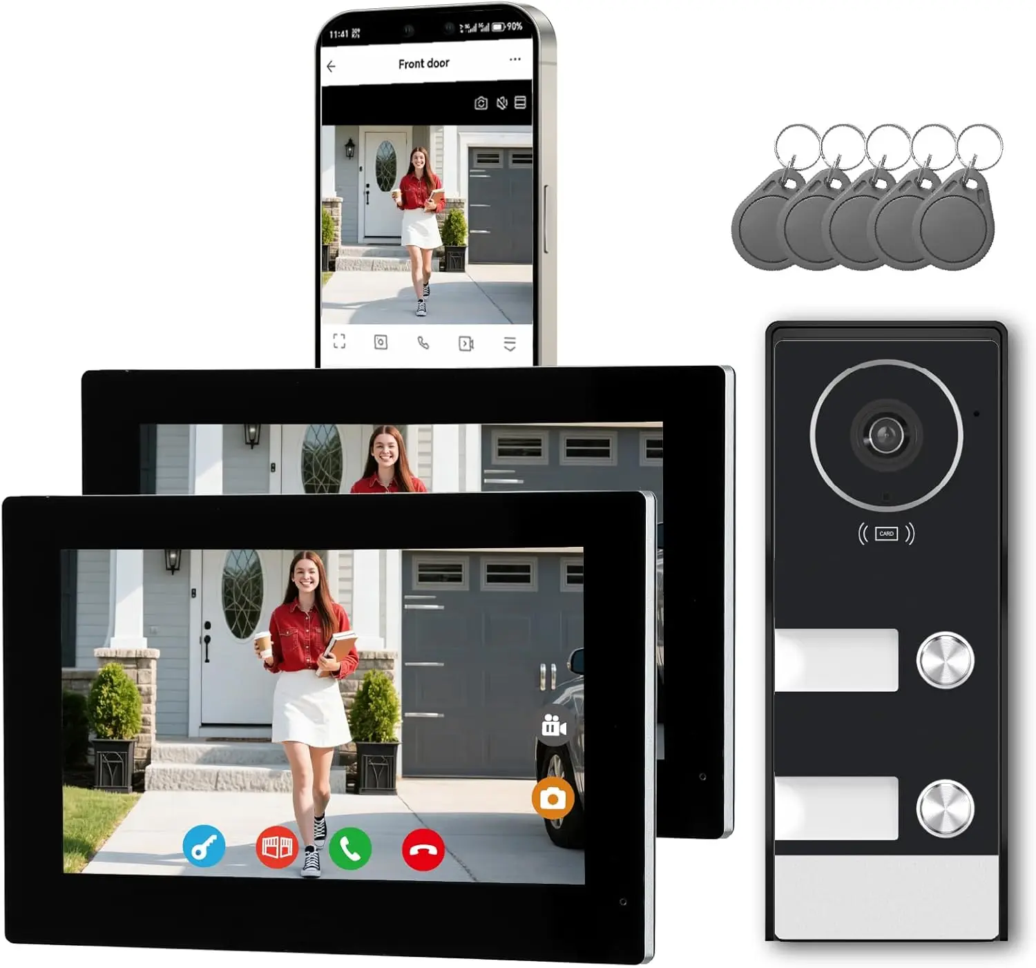 Smart Home Video Intercom Wire - Smart Doorbell Wired avaliação e preço