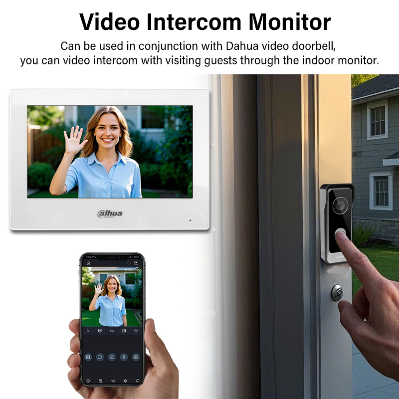 Dahua 2-Wire WiFi Indoor Monit - Smart Doorbell Wired avaliação e preço