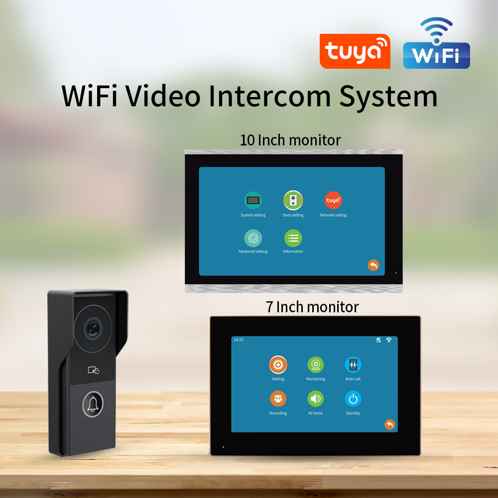 7/10 Inch Video Intercom 1080P - Smart Doorbell Wired avaliação e preço