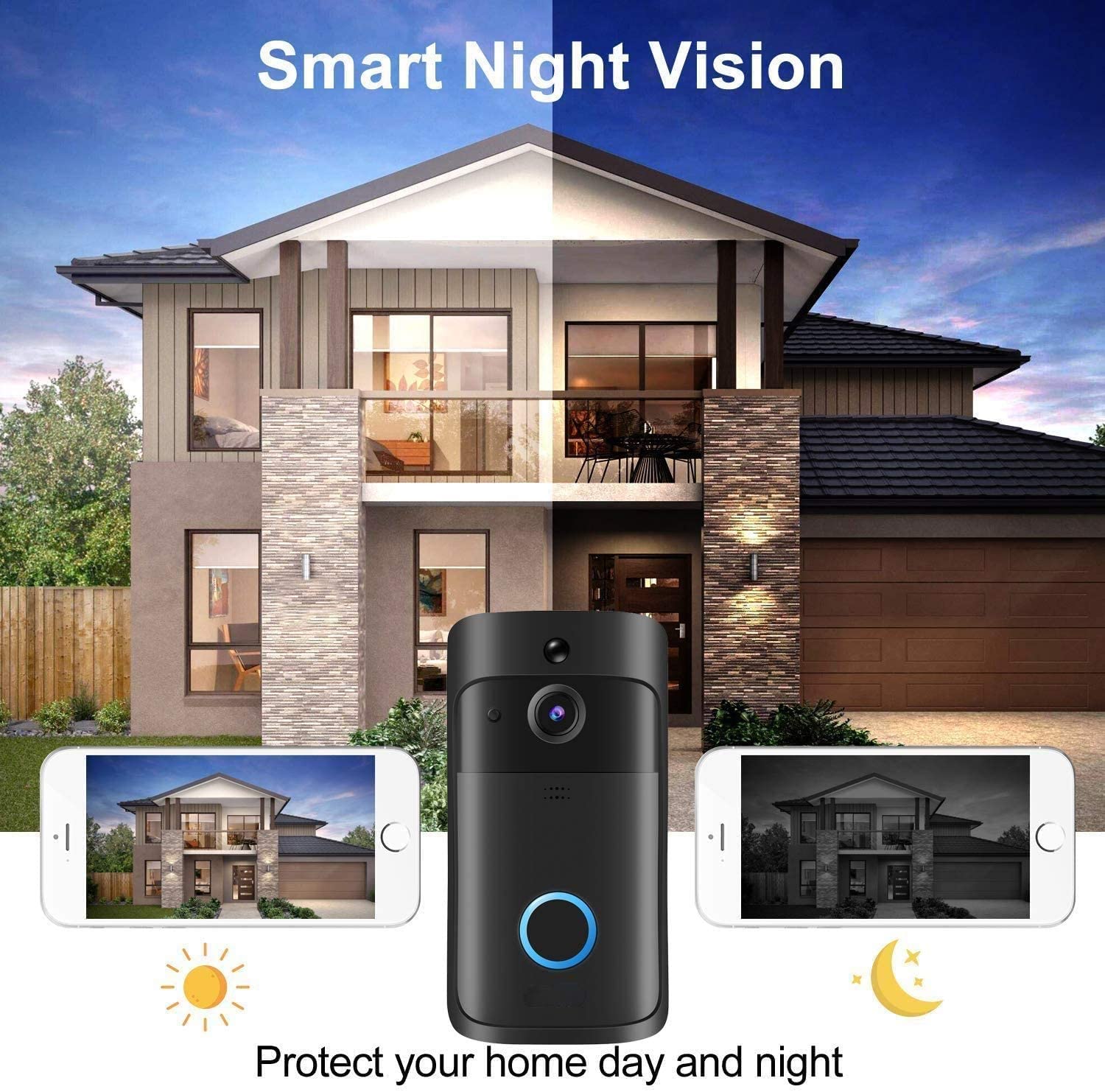 Video Doorbell Camera HD WiFi  - Smart Doorbell Wired avaliação e preço