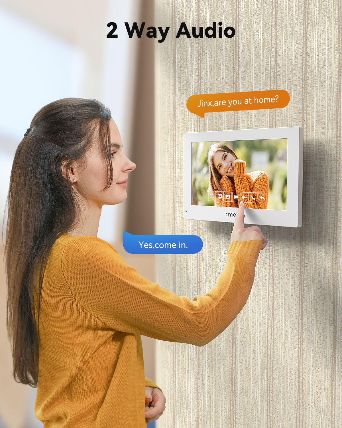 7 Inch Tuya 1080P wireless Wif - Smart Doorbell Wired avaliação e preço
