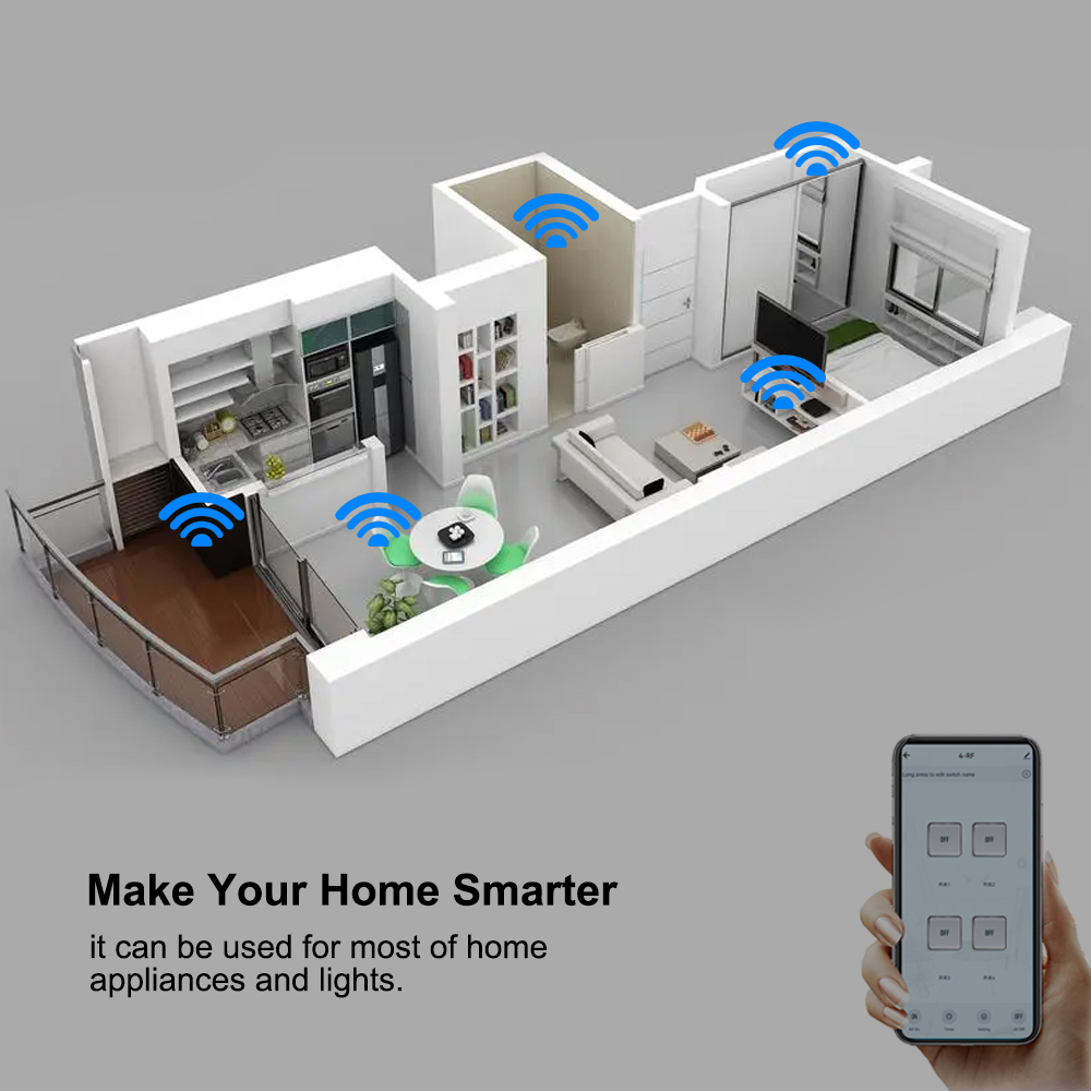 4CH Wifi / Zigbee Smart Relay  - Home Automation Diy avaliação e preço