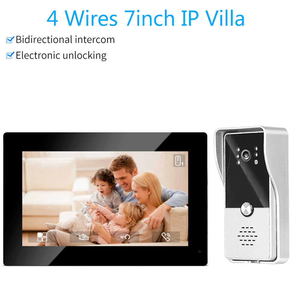 7inch Color Wired Video Interc - Smart Doorbell Wired avaliação e preço