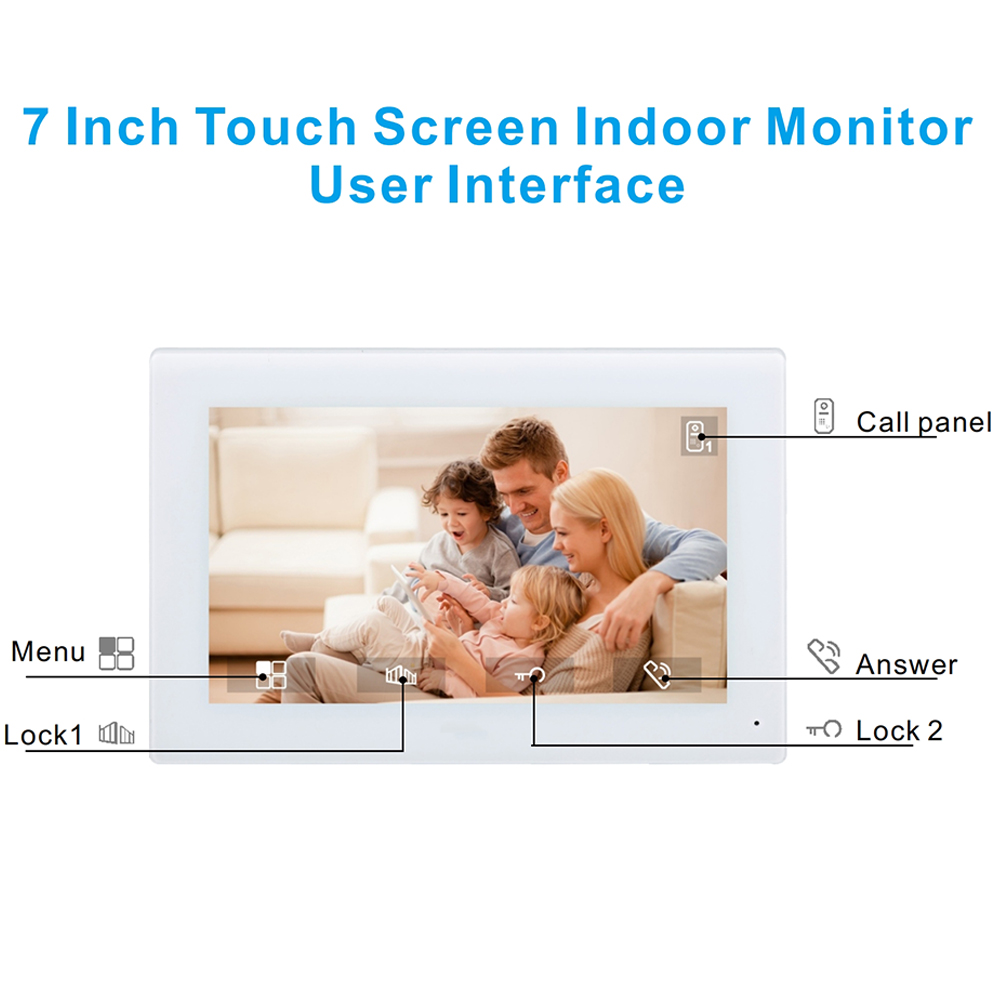 7inch Color Wired Video Interc - Smart Doorbell Wired avaliação e preço