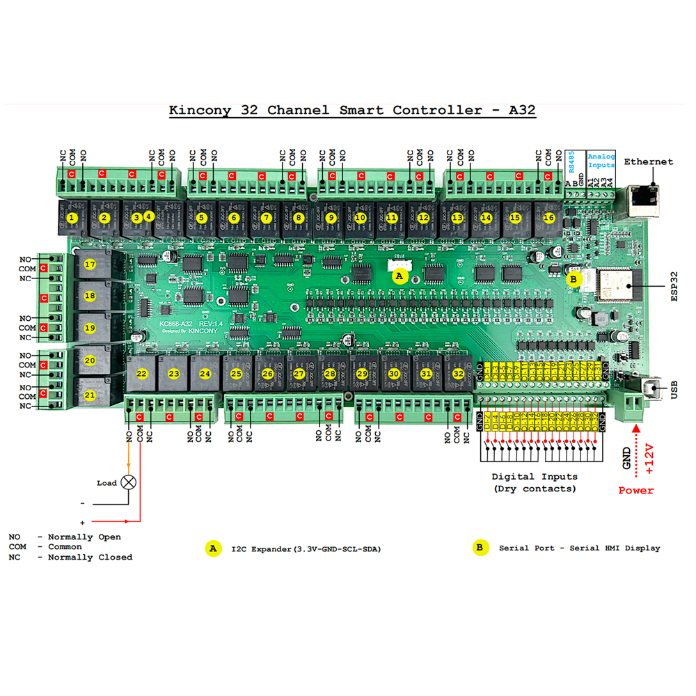 KC868-A32 ESP32 Wifi  RS232 US - Home Automation With Arduino avaliação e preço