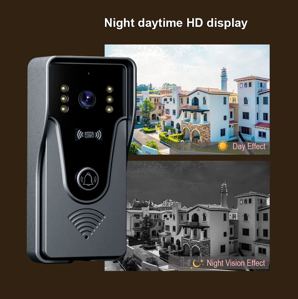 Tuya 1080P 7 Inch Color Touch  - Smart Doorbell Wired avaliação e preço