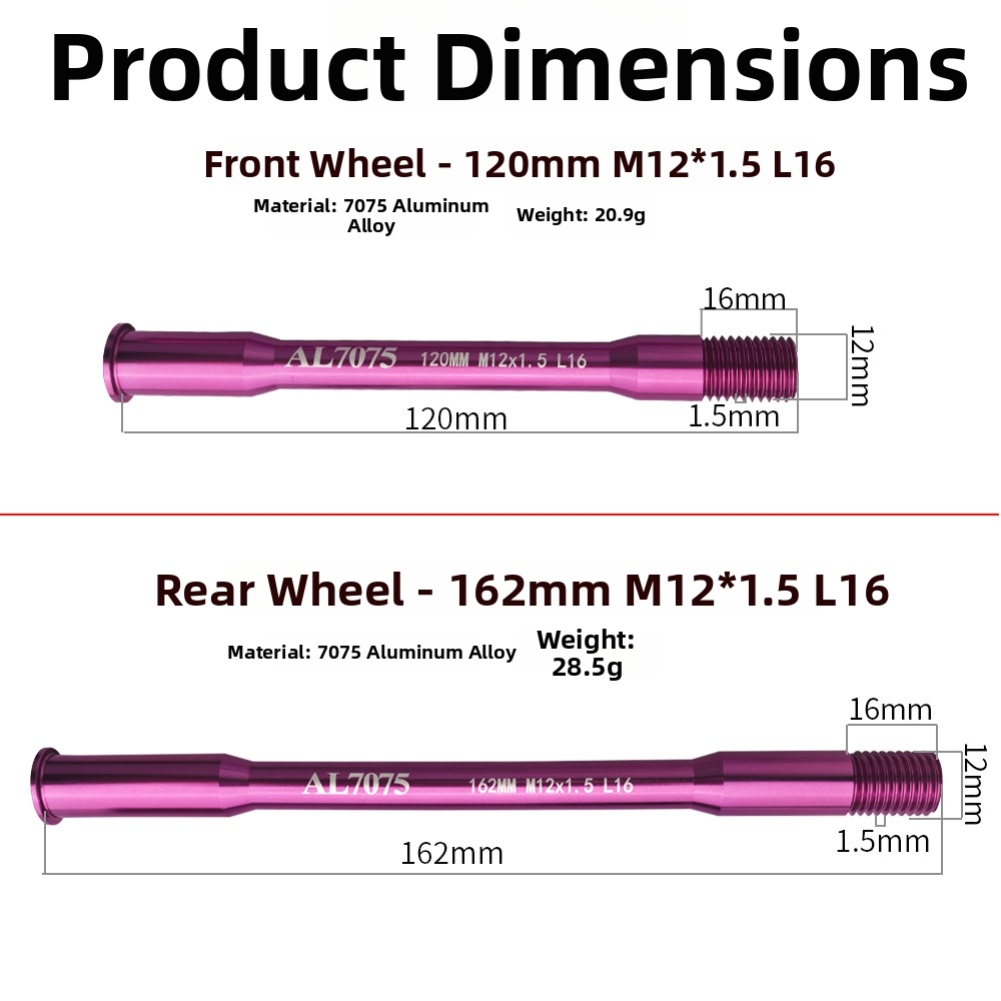 Bicycle Thru Axle AD350 300 50 - Matter Hub Thread avaliação e preço