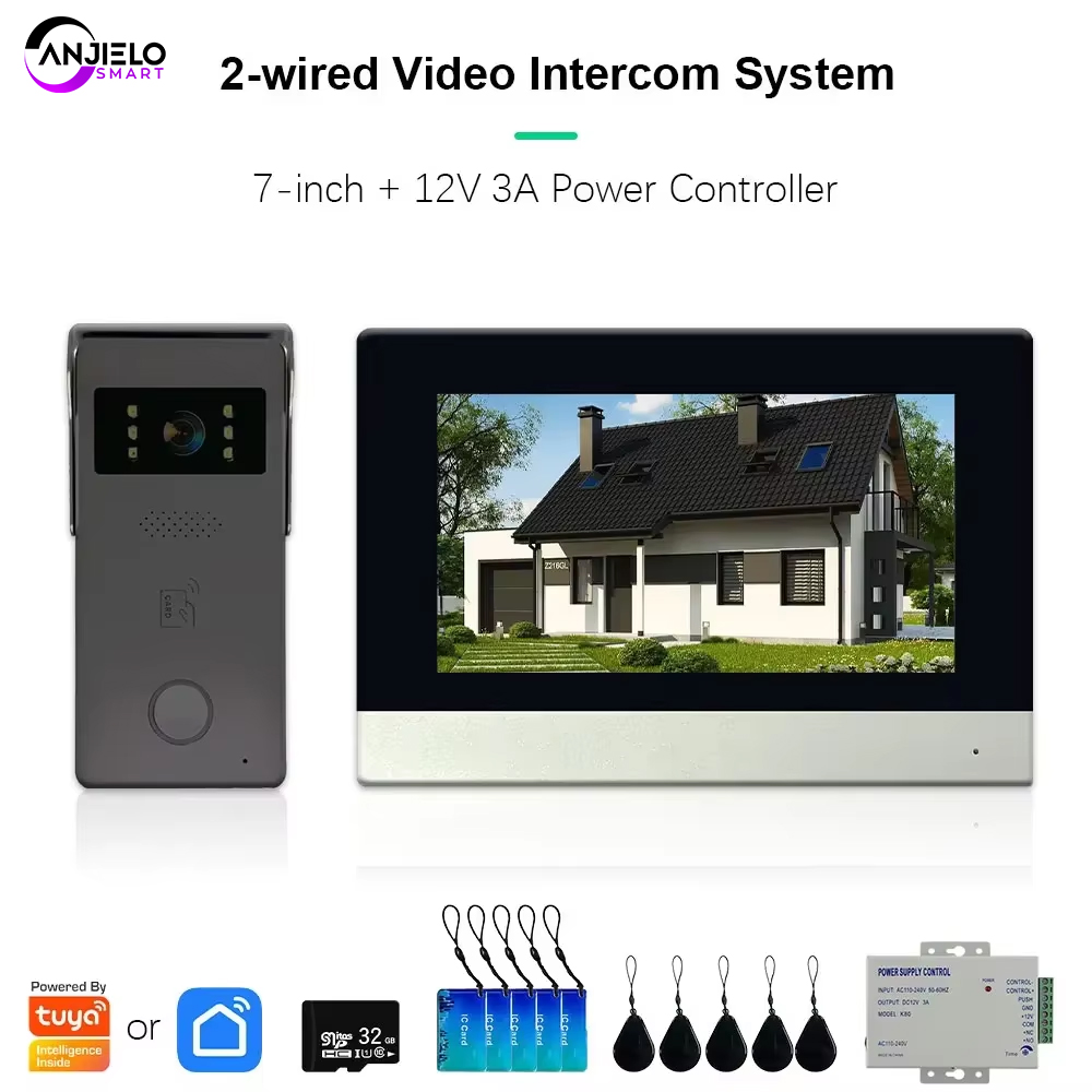 ANJIELO Tuya Smart Video Doorb - Smart Doorbell Wired avaliação e preço