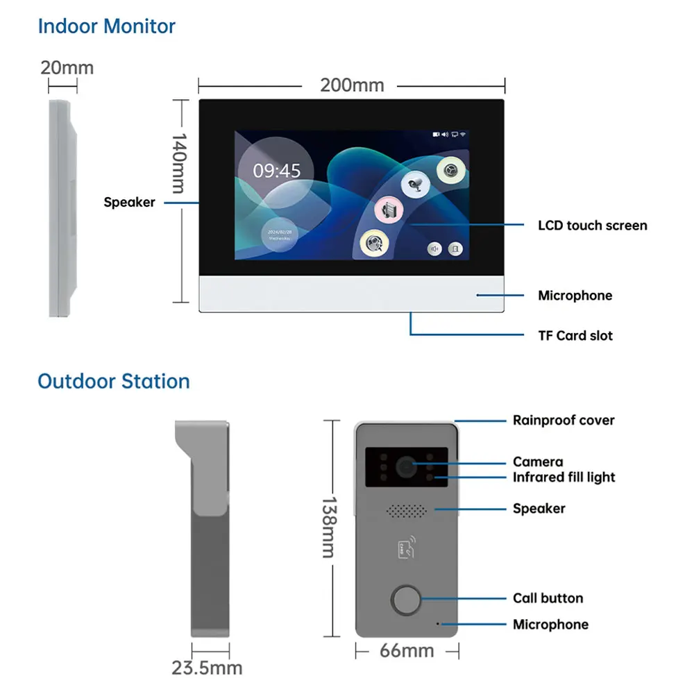 ANJIELO Tuya Smart Video Doorb - Smart Doorbell Wired avaliação e preço