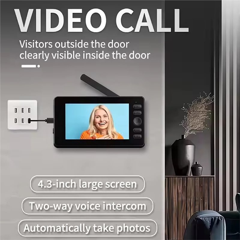 24-Hour Delivery Two-Way Inter - Smart Doorbell Wired avaliação e preço