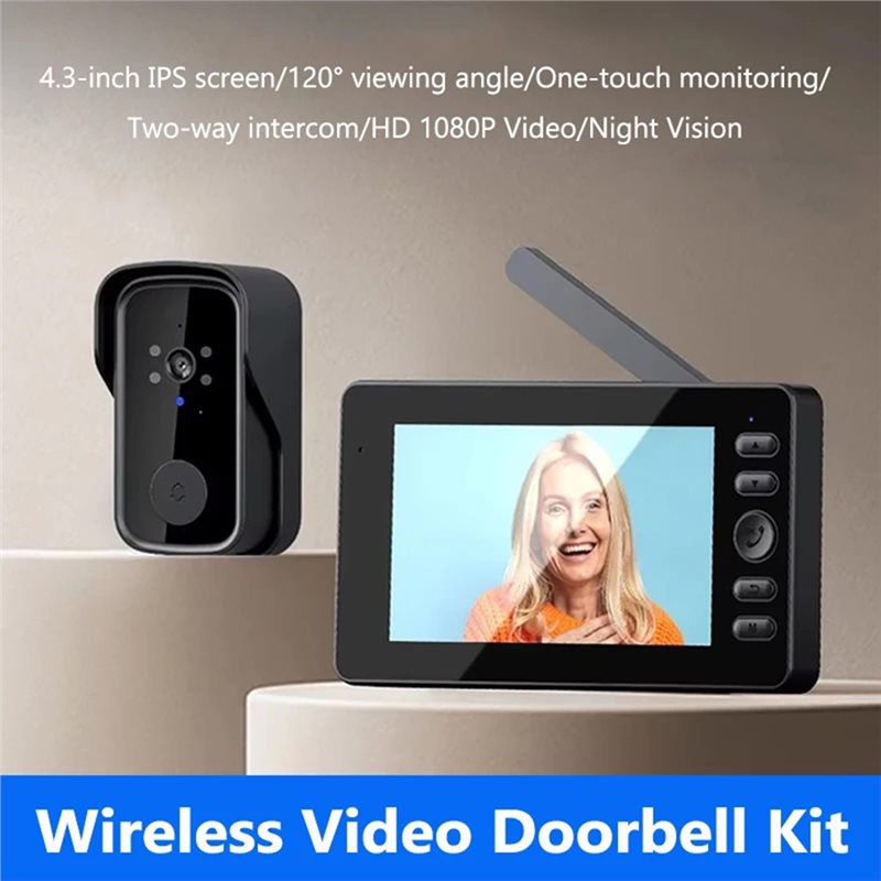 24-Hour Delivery Two-Way Inter - Smart Doorbell Wired avaliação e preço