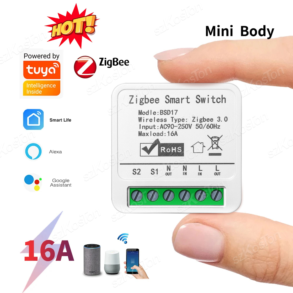 16A Tuya ZigBee Smart Switch M - Diy Home Automation Hub avaliação e preço
